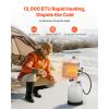 Propane Tank Top Heater, 13000 BTU Rapid Heating 180-Degree Infrared Radiant Tank Top Gas Heater