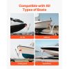 Boat Trailer Winch Stand, 2 to 3-inch Winch Posts, Boat Trailer Winch Seat with TPU Orange Roller & U-Bolts, Suitable for Jet Ski, Sailboat