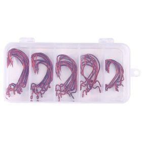 Outdoor Fishing Cranked Stripers Hook Set (Color: Red)