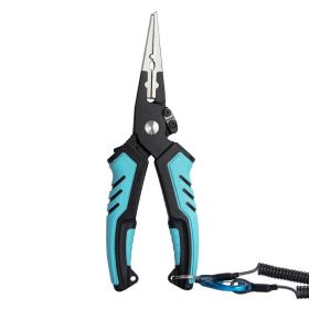 Multi-Functional Fishing Shears Line Cutters Loop Openers Hook Removers (Color: Blue)