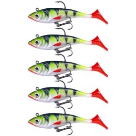 T-Tail Lead Fishing Lure Set for Outdoor Fishing (Color: Green)