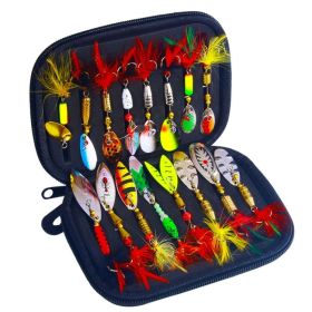 Bionic Faux Fishing Lures Set with metal Hook (Color: Multi-Color)