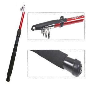 Small And Portable Telescopic Sea Pole Fishing Rod Fiberglass 2.4M (size: 240cm/94.49inch)