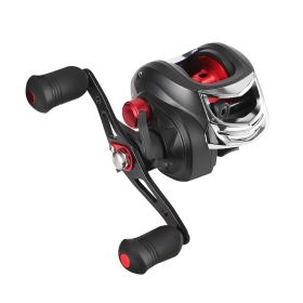 Baitcasting Fishing Reel 17.5lbs Max Drag Baitcasters 17+1 BB 7.1:1 Gear Ratio Baitcast Fish Reel High Speed Long Cast Distance (Color: Black)